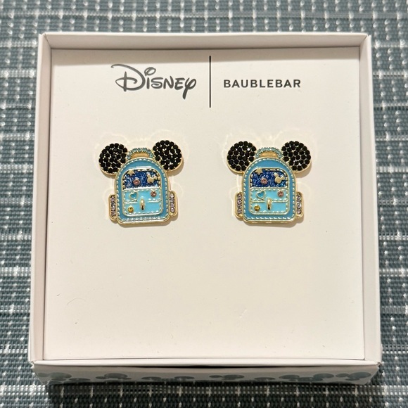 New DISNEY x BAUBLEBAR Mickey Mouse Backpack Earrings - Picture 1 of 1